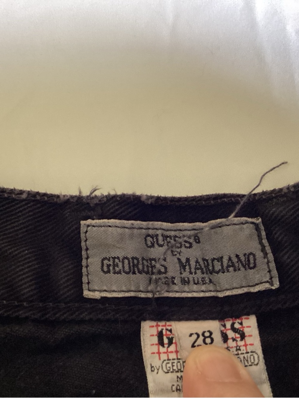 Vintage Guess by George Marciano Slim Straight Jeans in Black - Picture 4 of 6